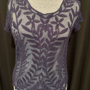 Xhilaration short sleeved, sheer woman’s blouse.